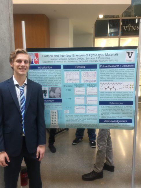 2019 VSSA Summer Symposium, Vanderbilt University: REU student Joseph Minich.