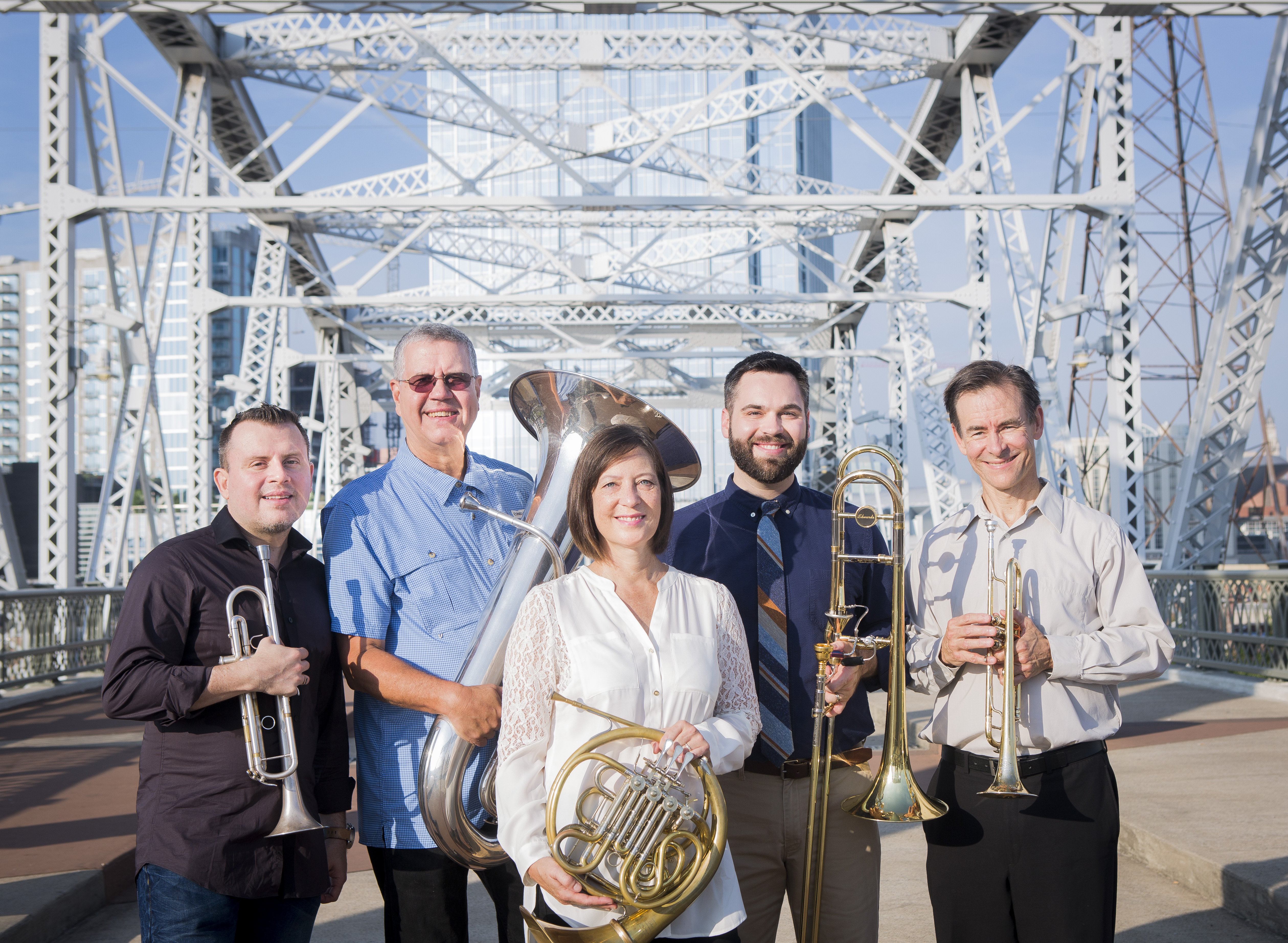 Blair Brass Quintet (Faculty Group) downtown
photos by: Susan Urmy
