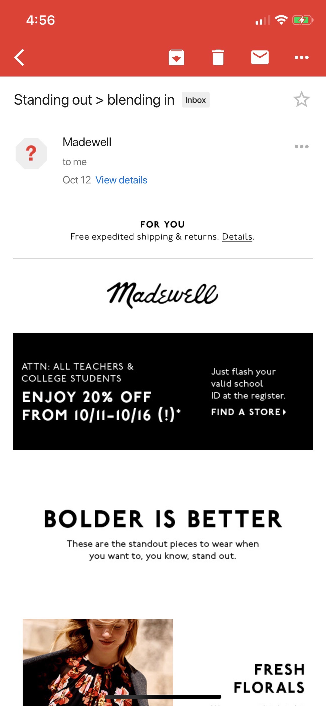madewell email