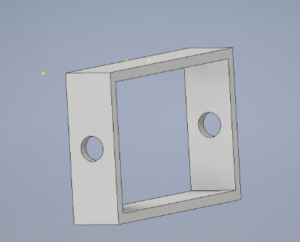 Rectangular box mechanism for horizontal adjustment