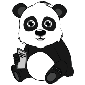Panda with iPad