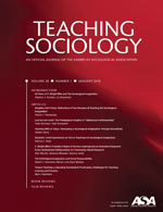 Teaching Sociology Journal Cover Image