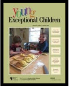 Click on this image to access the subscription page for Young Exceptional Children.