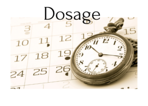 Title Image for Dosage - Pocket Watch Placed on a Calendar 