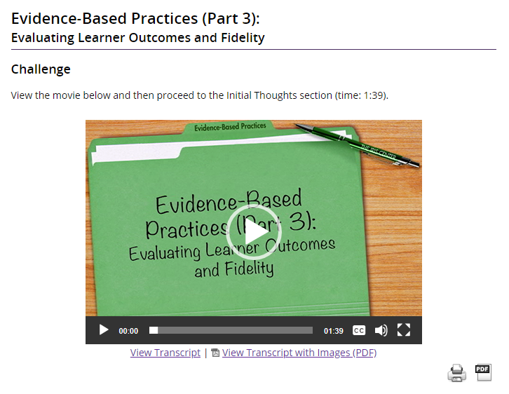 Iris Module Title Image for Evidence-Based Practices Part 3