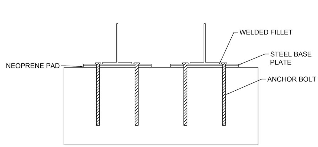 Beam-to-abutment connection geometry
