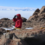 Collecting rock samples in Ong Valley, Antarctica, 2017.