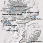 Map of the MDV with proposed field sites that will be covered in two field seasons in Antarctica.