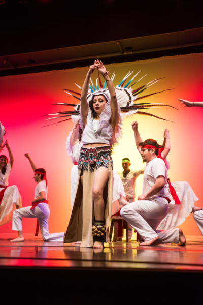 Students participating in Mexica Aztec Dance (Mexico). (photos by Brent Szklaruk and Afi Mohd Sayuti)