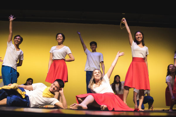 Students participating in Sayaw Sa Bangko (Christopher Hornbuckle)