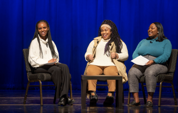 From Left to Right, Sydney Banks, Angie Thomas, Misha Inniss-Thompson