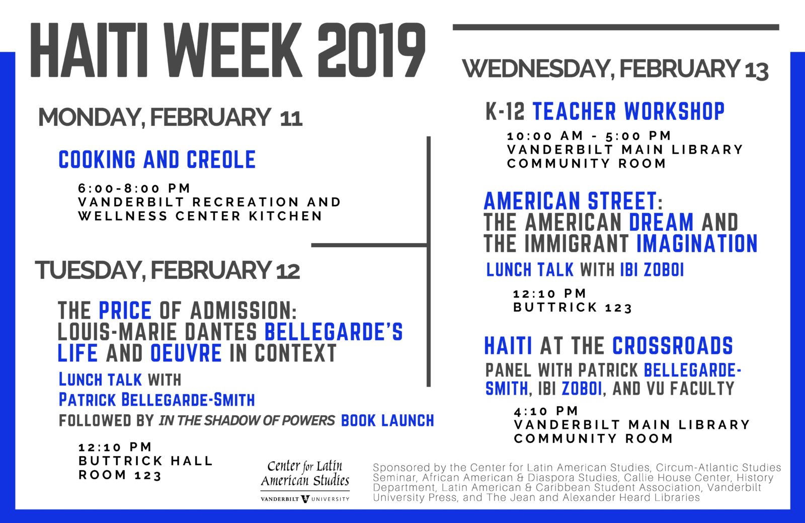 Haiti Week List of Events