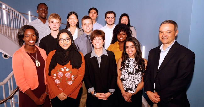 The first-year cohort of the A. James Clark Scholars for 2018-19. (Vanderbilt University)