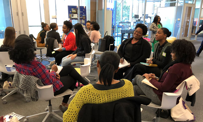 Twenty-one women of color from Vanderbilt, Belmont, Lipscomb, Middle Tennessee and Spelman universities comprise the first cohort of Disruptive Women Lead. (Vanderbilt University)