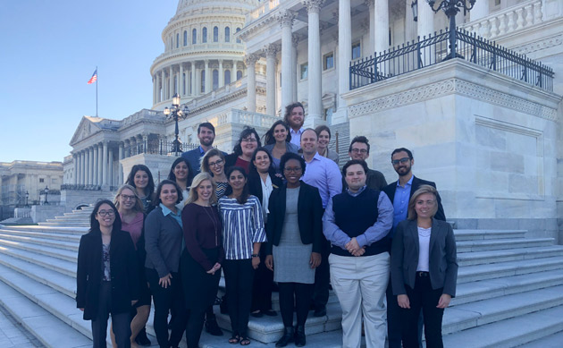Nineteen Vanderbilt graduate students and postdoctoral scholars spent two days in Washington, D.C., participating in the fourth STEM Policy and Advocacy Seminar. (Vanderbilt University)
