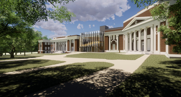 The historic Home Economics Building and Frank W. Mayborn Building will be renovated, and a new 15,000-square-foot building will be constructed to connect them. The project is slated for completion in January 2020.