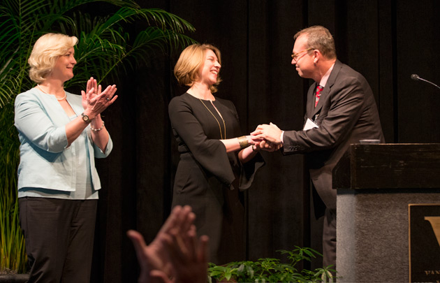 Crowd honors eight new endowed chair recipients