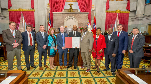 The Tennessee General Assembly unanimously passed a joint resolution honoring the memory of Vanderbilt alumnus Perry Wallace on April 11. (Vanderbilt University)