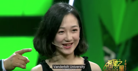 Screenshot of Ivy announcing that Vanderbilt is her choice