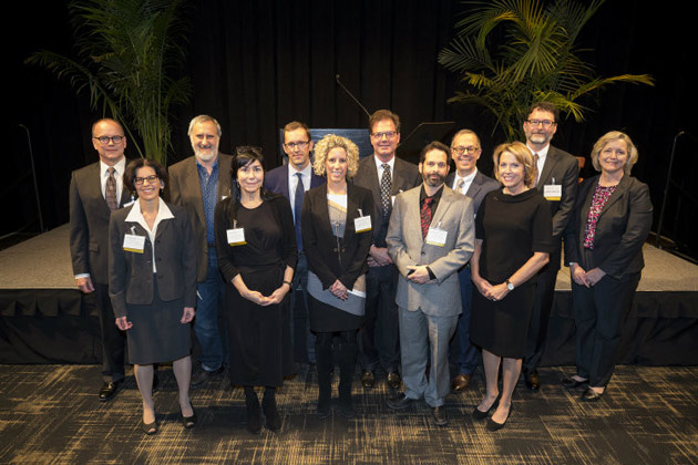 L-r: (first row) Alissa M. Weaver, Lorraine M. Lopez, Alyssa H. Hasty, David Zald, Mariann R. Piano, (second row) Richard B. Simerly, Vsevolod V. Gurevich, Matthew J. Tyska, Daniel J. Gervais, Warren D. Taylor, Danny G. Winder and Susan R. Wente. (Joe Howell/Vanderbilt)