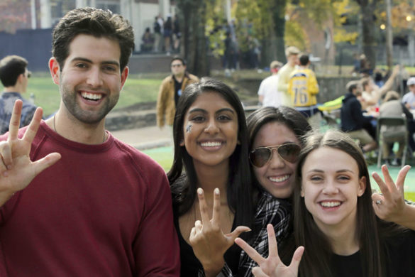 Vandy Fanatics hosted a football tailgate last Saturday at the Kensington Place pop-up park. The park, planned by the FutureVU team, was open from Nov. 8 to 12. (Steve Green/Vanderbilt)