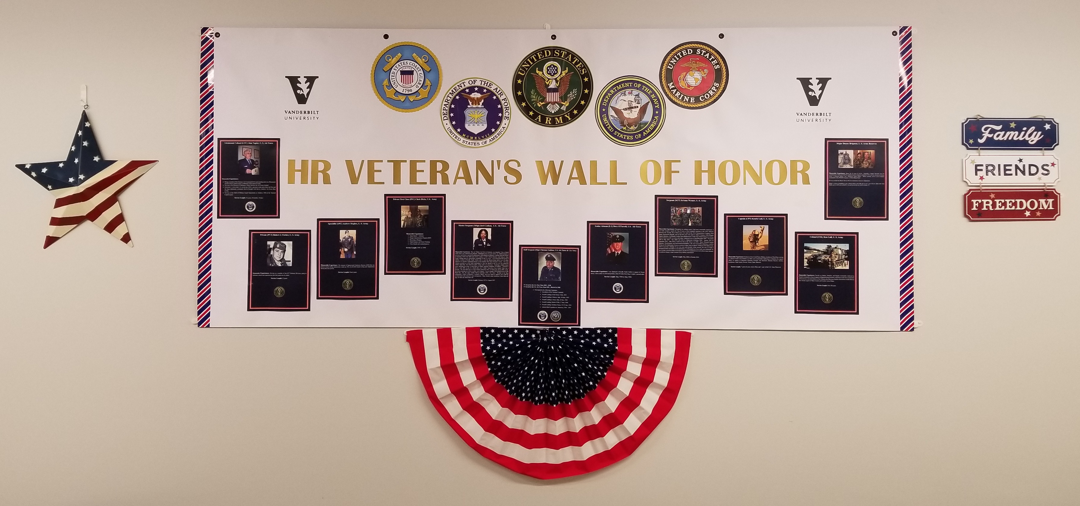 Veterans Day Wall of Honor – HR | Vanderbilt University