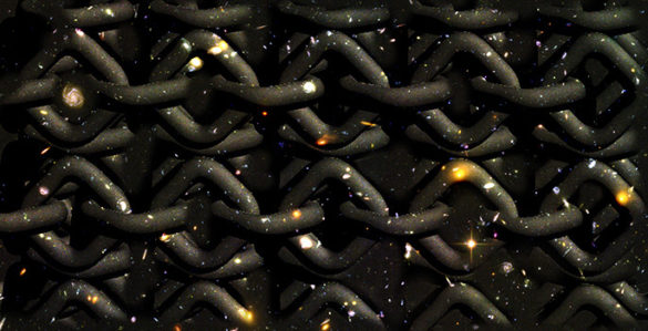 illustration of knots against a starry sky