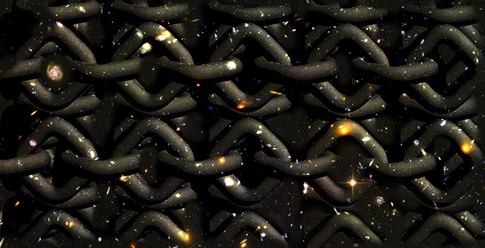 Filling the early universe with knots can explain why the world is three-dimensional