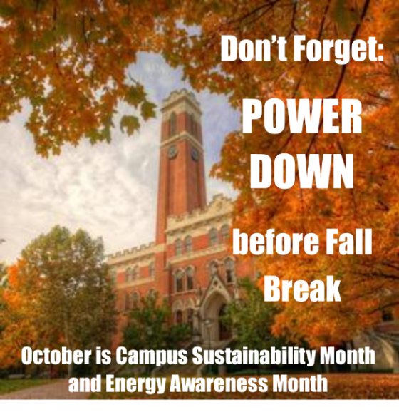 Don’t to power down before fall break Vanderbilt University