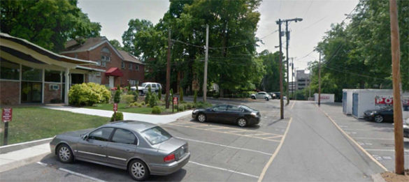 The current alley near Carmichael Towers, Greek Row and West Side Row. (Vanderbilt University)