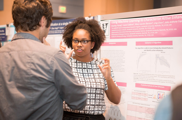 Participants in the Vanderbilt University Summer Research Program present their work at the annual Undergraduate Research Fair held in September. (Vanderbilt University)