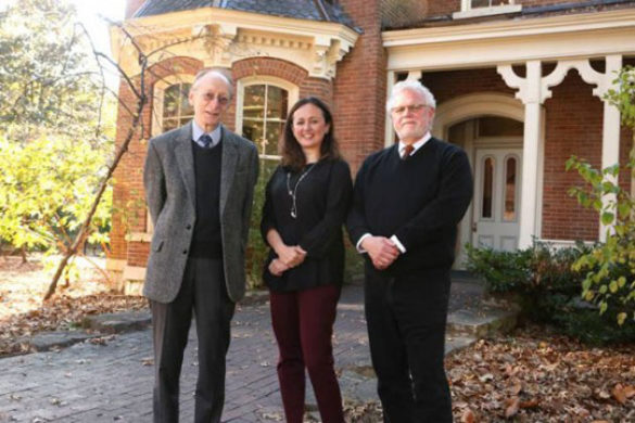 L-r: David Wasserstein, Samira Sheikh and Tony K. Stewart are the organizers of “Speech and Space: Discursive Environments across Non-Arab Islam.” (Anne Rayner/Vanderbilt)