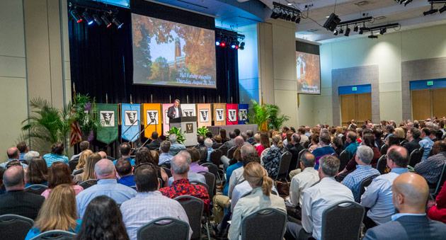 Chancellor commits Vanderbilt to a big, bold future at fall assembly