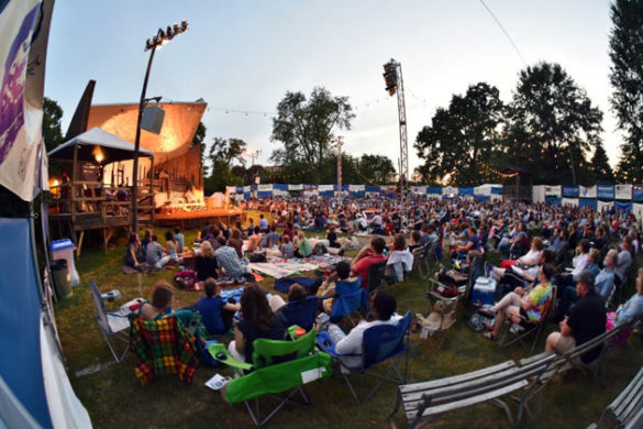 A typical night at Shakespeare in the Park at Centennial Park. (courtesy of the Nashville Shakespeare Festival)