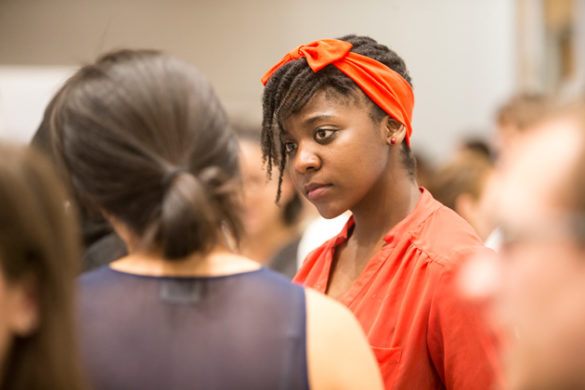 Luwi Shamambo, a Vanderbilt Medicine, Health and Society major, got her first experience in a research lab this summer through the Vanderbilt Summer Science Academy. (Joe Howell/Vanderbilt)