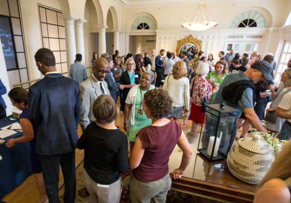 "Food from Inside the Travel Ban," a fundraiser for TN Justice for Our Neighbors, was held June 1 at the Wyatt Center Rotunda. (Joe Howell/Vanderbilt)