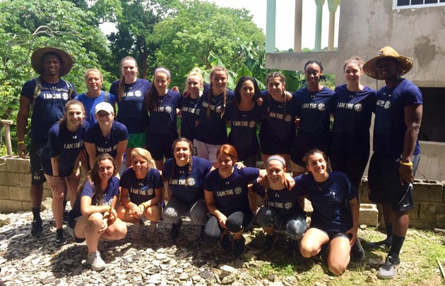 Vanderbilt student-athletes are in Jamaica the week of May 15, 2017, for a service trip in partnership with Soles4Soles. (Vanderbilt University)