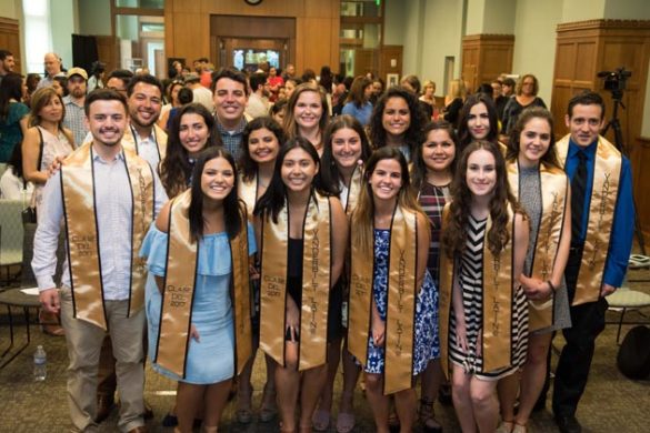 Latinx members of the Class of 2017 participated in the Sí Se Pudo ceremony May 11 at Central Library. (Vanderbilt University)