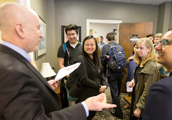 A trip to the State Capitol to meet with legislators was just one part of the varied curriculum in The Nation's Health: From Policy to Practice. (Vanderbilt University)