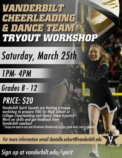 step team tryouts flyer