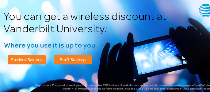 AT&T Wireless offers Vanderbilt employee discounts