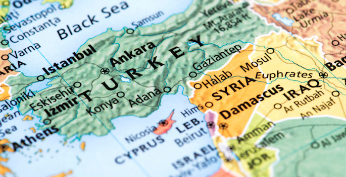 atlas detail focusing on Syria, Iraq and Turkey