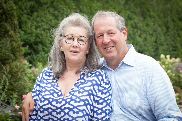 photograph of Diane and Robert M. Levy, a trustee and member of the Class of 1972