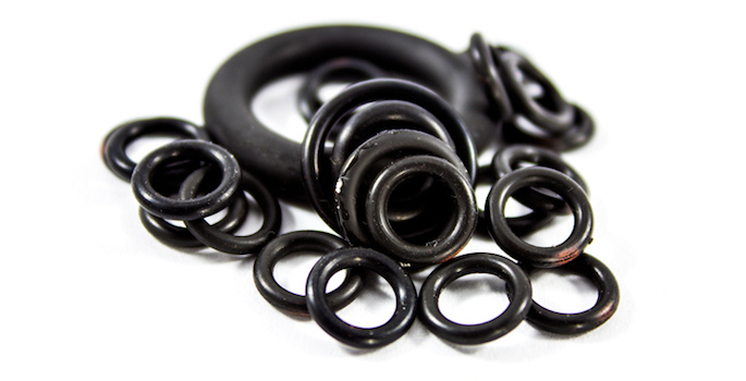 rubber o-rings of various sizes