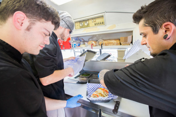 Everything prepared inside the Aryeh's Kitchen food truck is fully kosher. (Vanderbilt University)