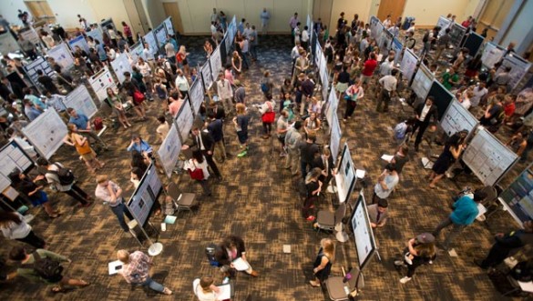 The third annual Vanderbilt Undergraduate Research Fair boasted more than 140 poster presentations and more than 330 students, faculty, staff and community members in attendance. (Joe Howell/Vanderbilt)