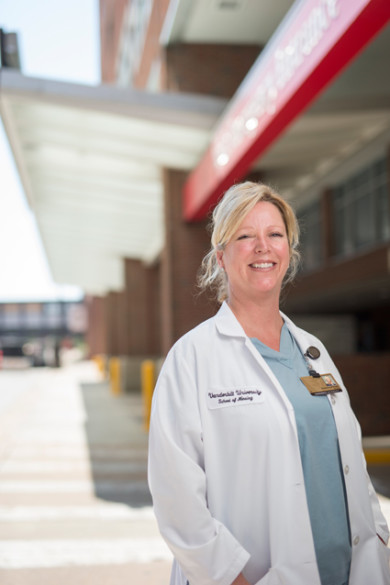 Susanna Rudy was photographed at the Vanderbilt University Medical Center emergency department. (John Russell/Vanderbilt)