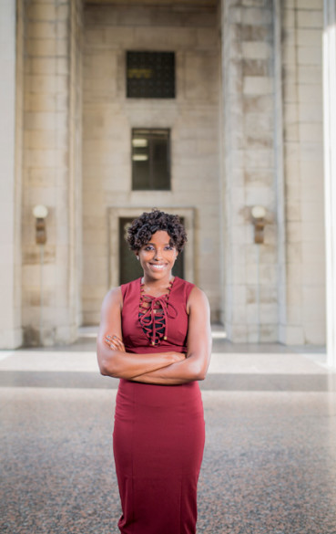 Sharece Thrower was photographed at the War Memorial Building and Legislative Plaza. (Susan Urmy/Vanderbilt)