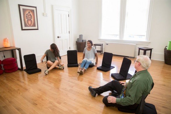 The new Center for Student Wellbeing includes spaces for meditation and reflection. (john Russell/Vanderbilt)