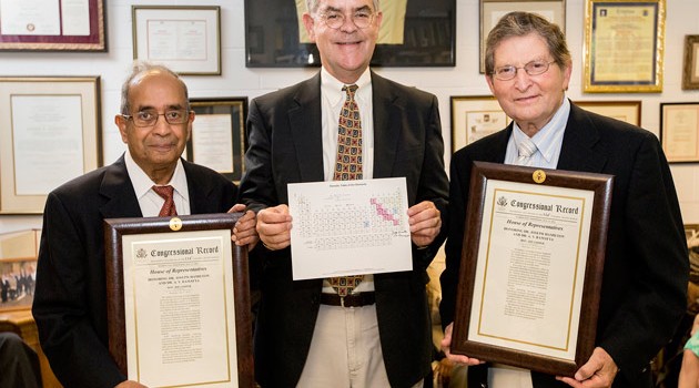 Congressman Cooper honors Hamilton and Ramayya for superheavy element discovery